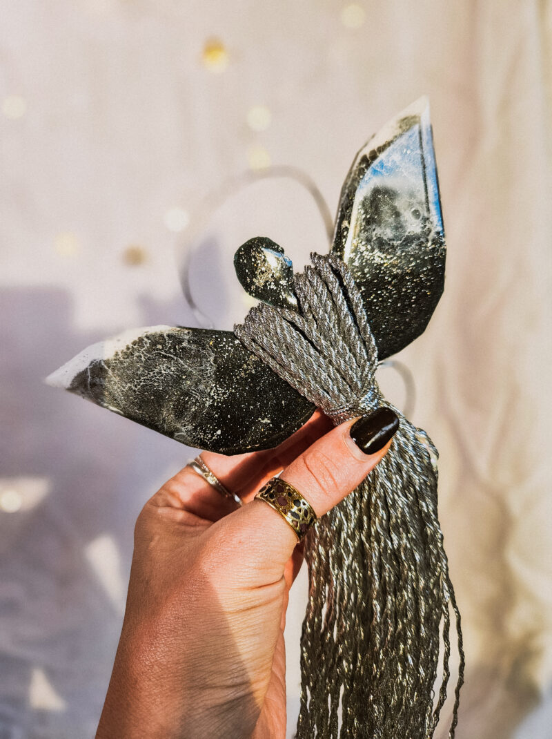 Anioł Czerń-Srebro