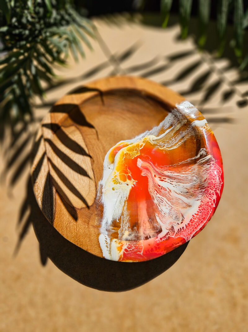 Miseczka drewniana Sunset Waves II