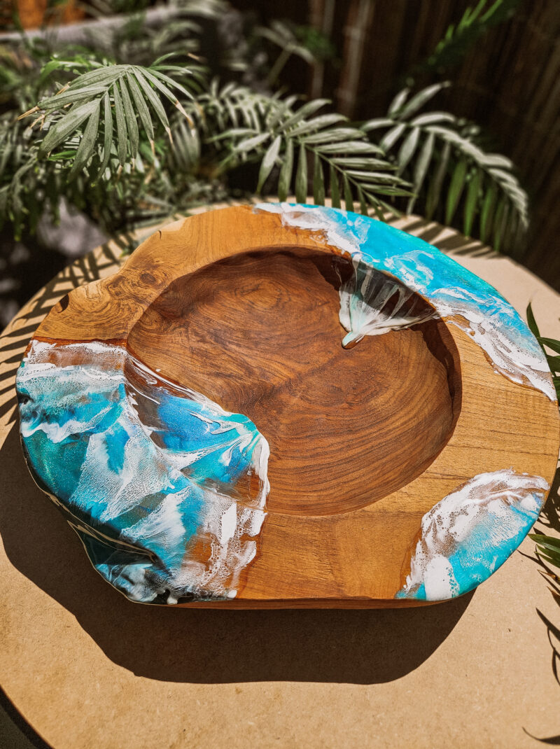 Misa drewniana Big Wave II