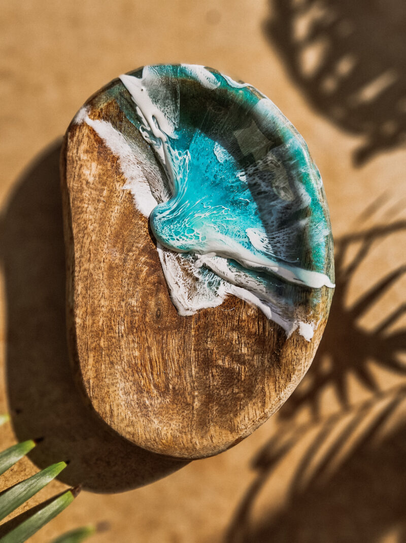 Podstawka drewniana Ocean Waves