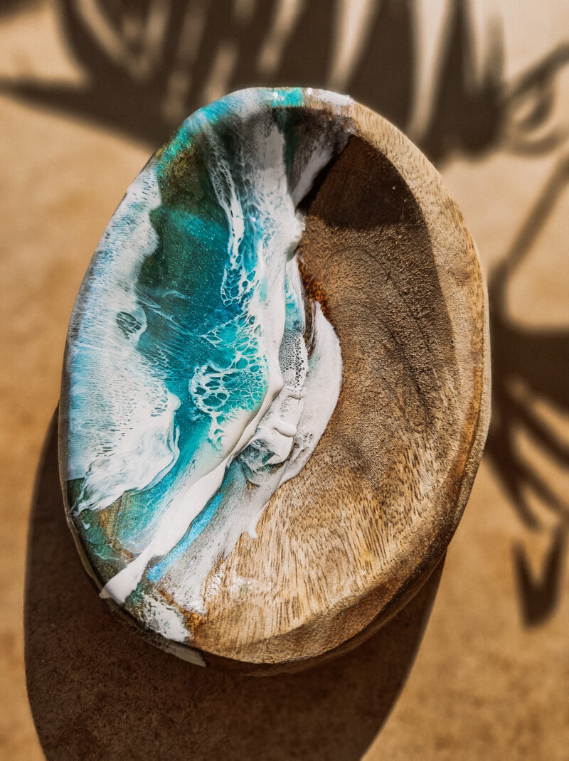 Podstawka drewniana Ocean Waves I