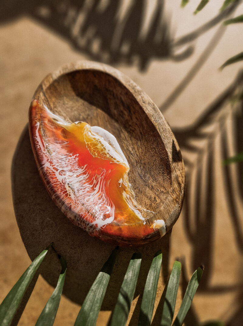 Podstawka drewniana Sunset Waves I