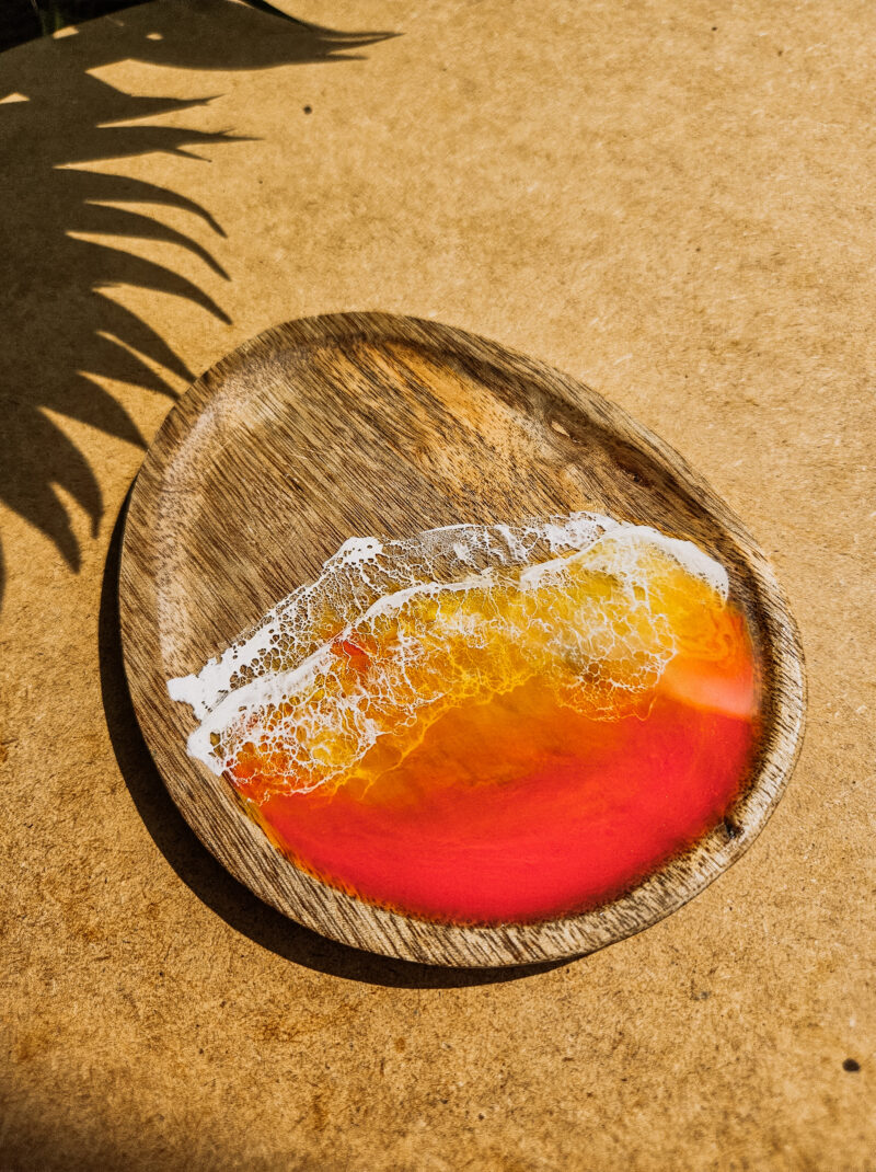 Tacka drewniana Sunset Waves VI