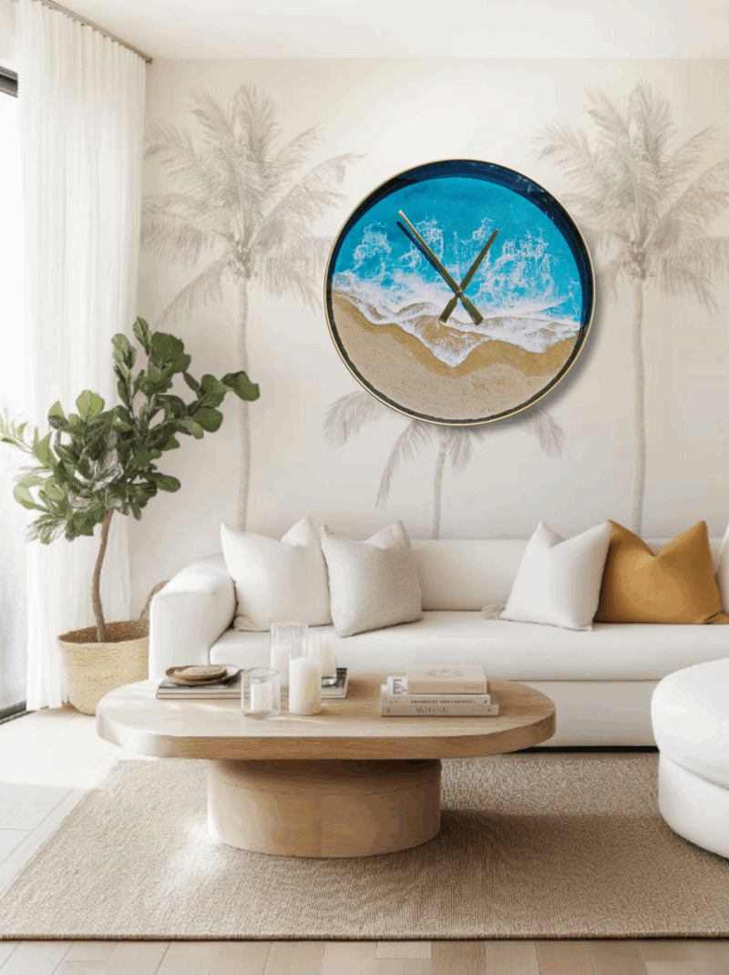 Zegar ścienny "Gold Beach II"